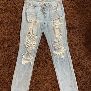 Distressed American Eagle jeans